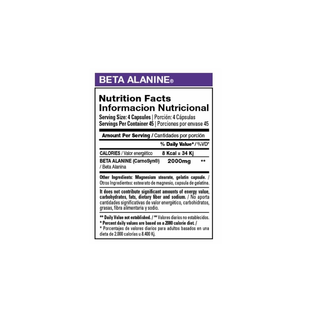Beta Alanina Pote 180 capsulas XTRENGHT 2 Beta Alanina Pote 180 capsulas XTRENGHT - Image 2