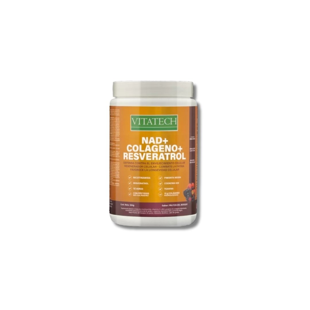 Antioxidante Nad+ Resveratrol Pote 383 grs VITATECH 1 Antioxidante Nad+ Resveratrol Pote 383 grs VITATECH