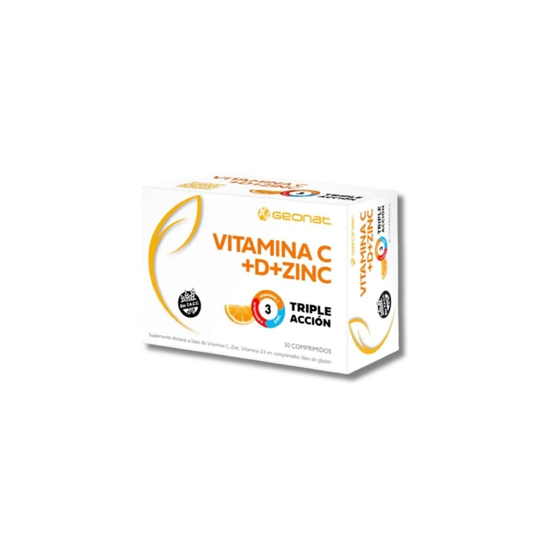 Vitamina C+D+ZINC Caja 30 capsulas GEONAT 1 Vitamina C+D+ZINC Caja 30 capsulas GEONAT