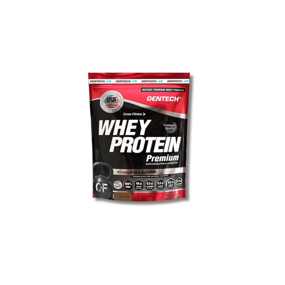 Proteína Whey Protein Premium Doy Pack 500 grs GENTECH 1 Proteína Whey Protein Premium Doy Pack 500 grs GENTECH