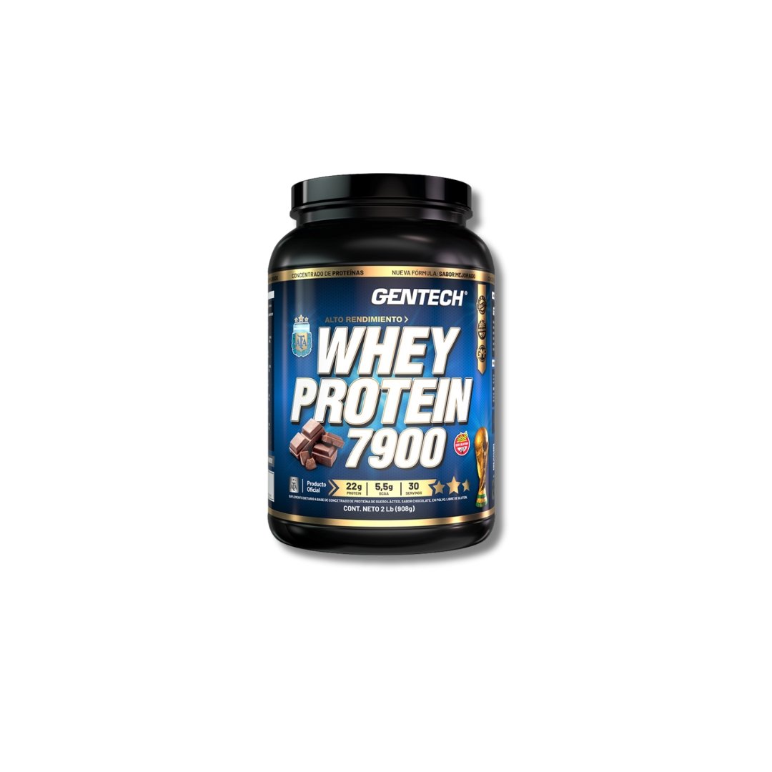 Proteína Whey Protein 7900 Pote 907 grs GENTECH 1 Proteína Whey Protein 7900 Pote 907 grs GENTECH