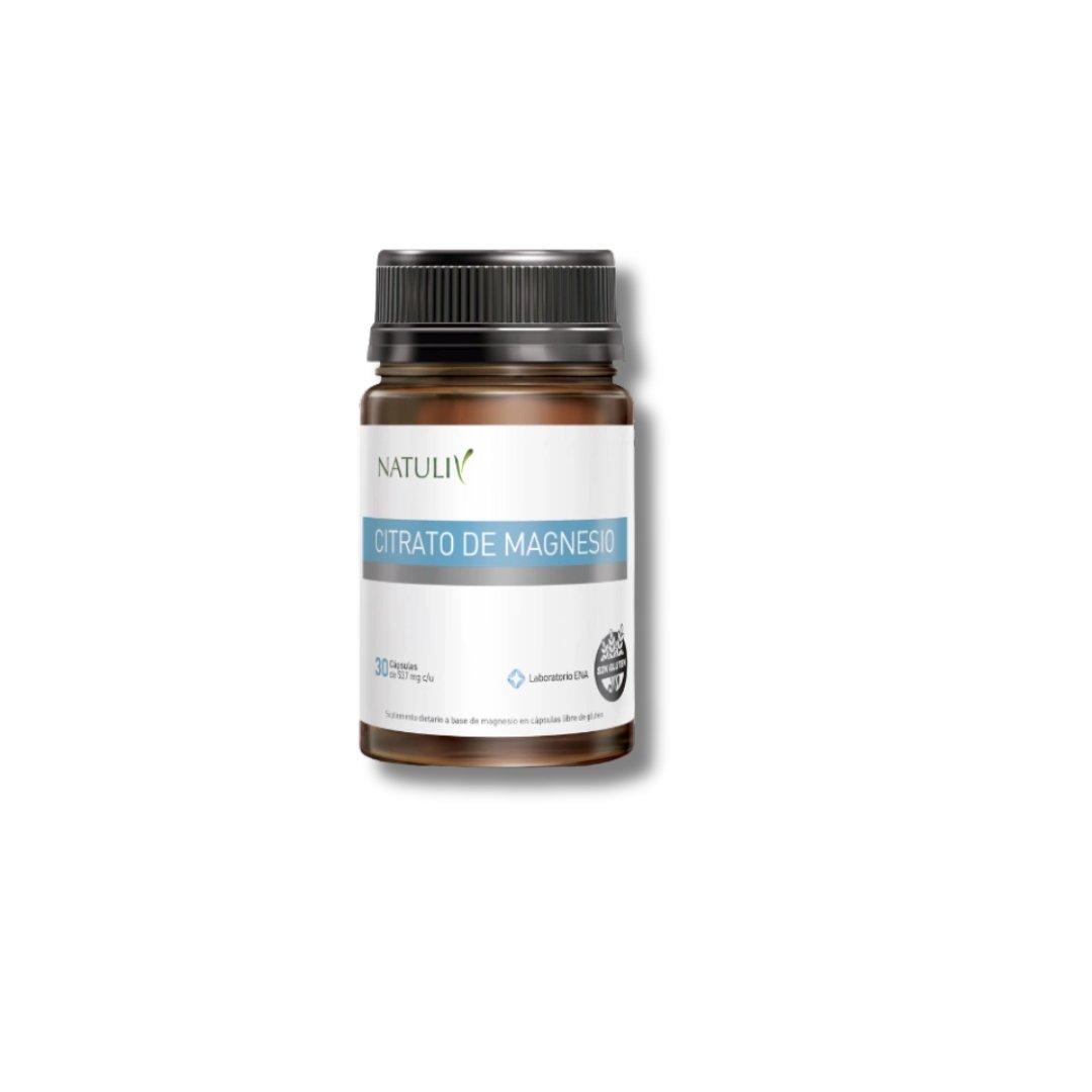Citrato de Magnesio Pote 30 capsulas NATULIV 1 Citrato de Magnesio Pote 30 capsulas NATULIV