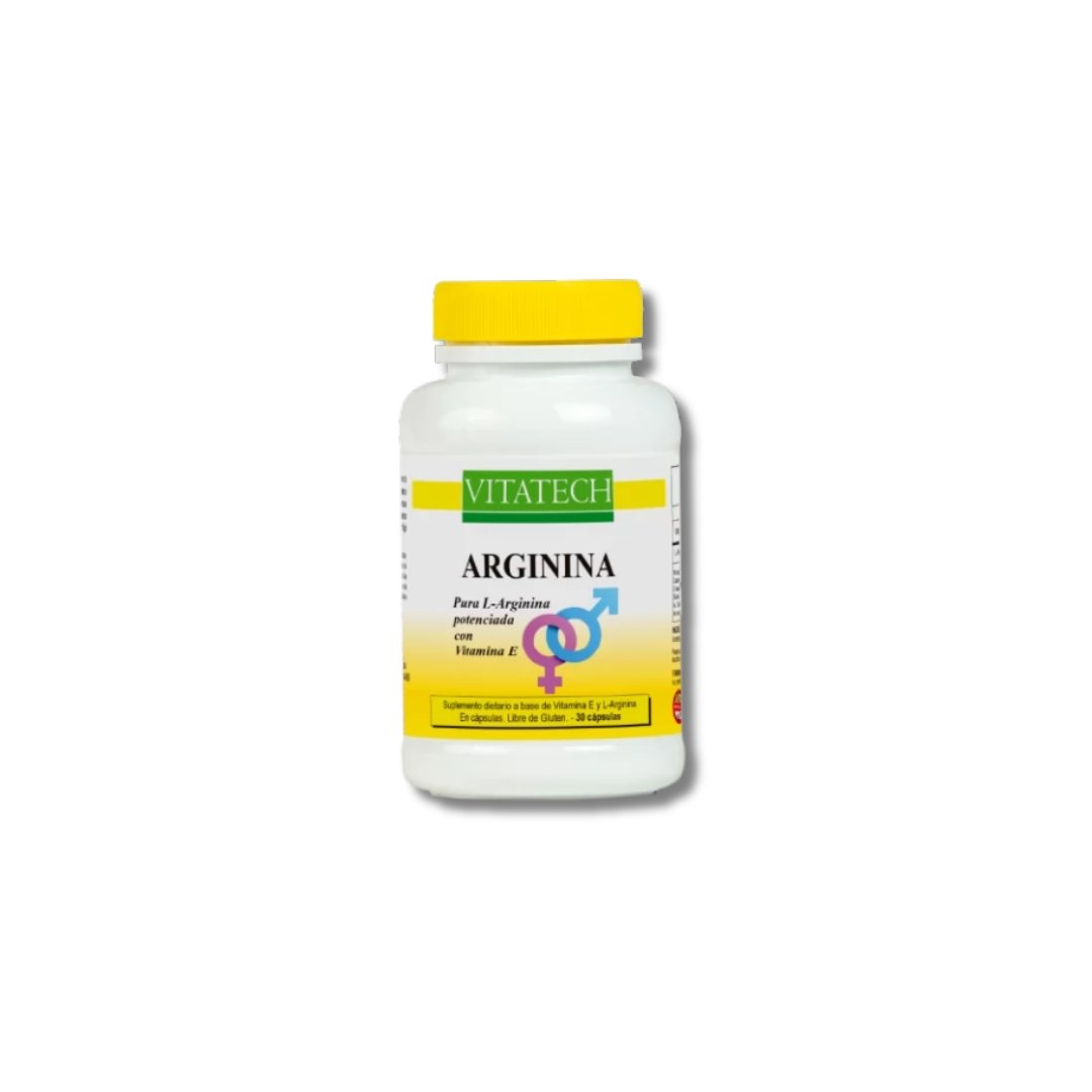 L-Arginina Pote 30 cápsulas VITATECH 1 L-Arginina Pote 30 cápsulas VITATECH