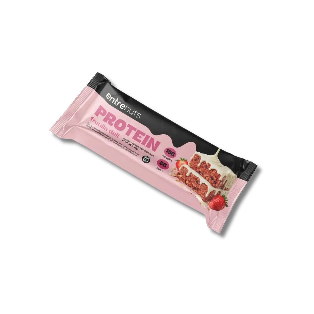 Barra de Proteina Frutilla ENTRENUTS 1 Barra de Proteina Frutilla ENTRENUTS